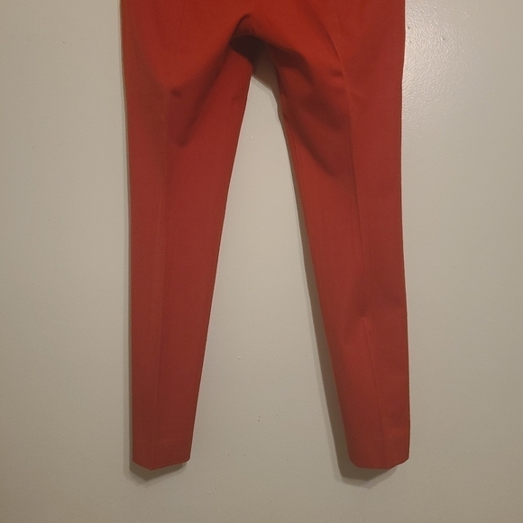 Anthropologie | Women's Red Essential Slim Pants With Side Buttons (US Size 4) - Picture 15 of 16